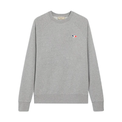 Maison Kitsune SS21 Navy Fox Logo Pullover Fleece Sweatshirt Unisex GU00310KM0019-NA