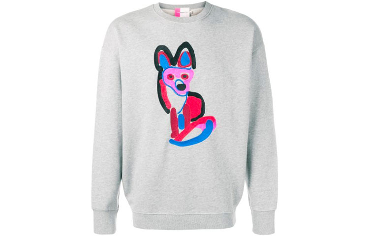 Maison Kitsune SS21 Unisex Zip-Up Windbreaker Jacket Blue EU02204WQ0010-BL