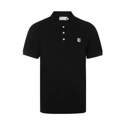 Maison Kitsune SS22 Cotton Animal Logo Casual Short Sleeve Polo Shirt FU00203KJ7007