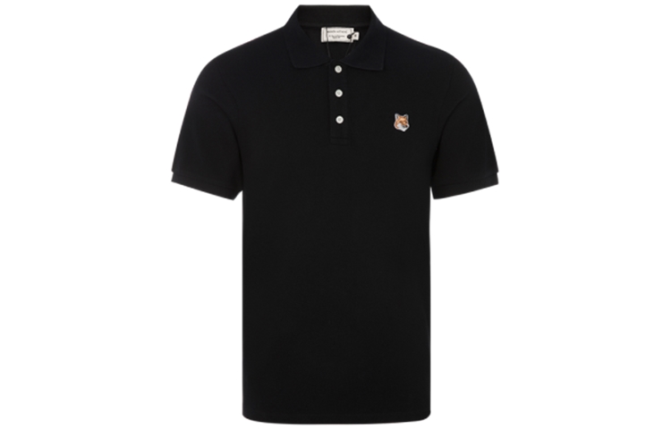 Order Maison Kitsune SS22 Baju Polo Lengan Pendek Kasual Logo Haiwan Kapas FU00203KJ7007