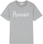 Buy Maison Kitsune SS22 灰色手写标志印花T恤。 AM00101KJ0008-GRM