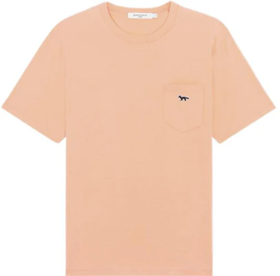 Maison Kitsune SS22 Solid Pocket Tee Light Orange Short Sleeve T-Shirt IM00110KJ0008-P612 Buy Maison Kitsune SS22 Solid Pocket Tee Light Orange Short Sleeve T-Shirt IM00110KJ0008-P612