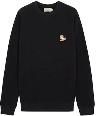 Maison Kitsune SS22 黑色狐狸刺繡圓領套頭衫男女款 GU00342KM0002-BK Order Maison Kitsune SS22 黑色狐狸刺繡圓領套頭衫男女款 GU00342KM0002-BK