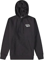 Maison Kitsune SS22 Black Pullover Hoodie with Logo Print for Men. IU00330KM0020-P199 Maison Kitsune SS22 Black Pullover Hoodie with Logo Print for Men. IU00330KM0020-P199