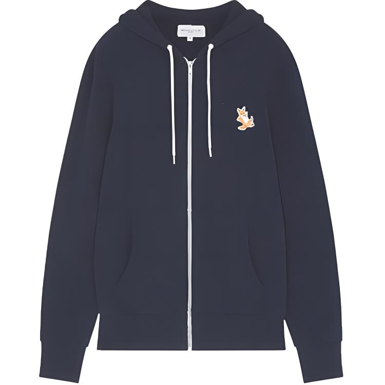 Maison Kitsune SS22 Burgundy Pullover Sweatshirt with Pocket - Long Sleeve JM00305KM0001-H596