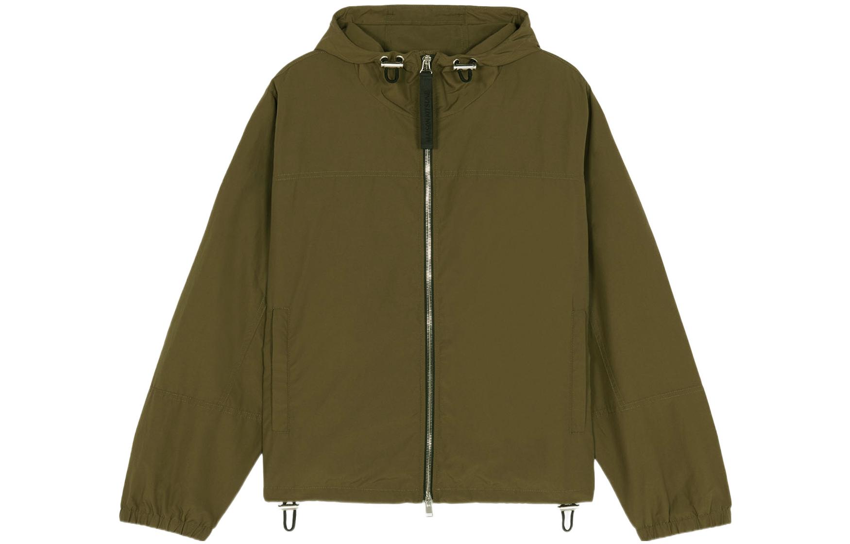 Maison Kitsune SS22 Forest Letter Crewneck Sweatshirt Olive Green IM00328KM0020-P396