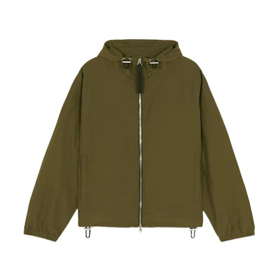 Maison Kitsune SS22 Forest Letter Crewneck Sweatshirt Olive Green IM00328KM0020-P396