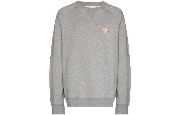 Maison Kitsune SS22 Fox Graphic Long Sleeve Crewneck Sweatshirt Men IM00347KM0001-P409