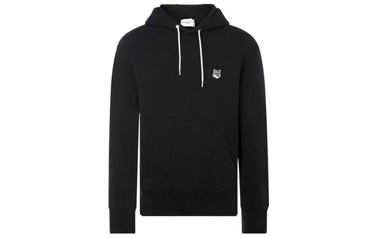 Maison Kitsune SS22 Fox Logo Print Crewneck Pullover Sweatshirt Black () JM00307KM0001-P199
