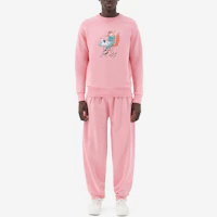 Shop 메종 키츠네 SS22 폭스 프린트 카툰 스웻셔츠 핑크 - 캡슐 컬렉션 IM00347KM0001-P619
