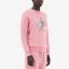 Purchase Maison Kitsune SS22 Fox Print Cartoon Sweatshirt Pink - Capsule Collection IM00347KM0001-P619