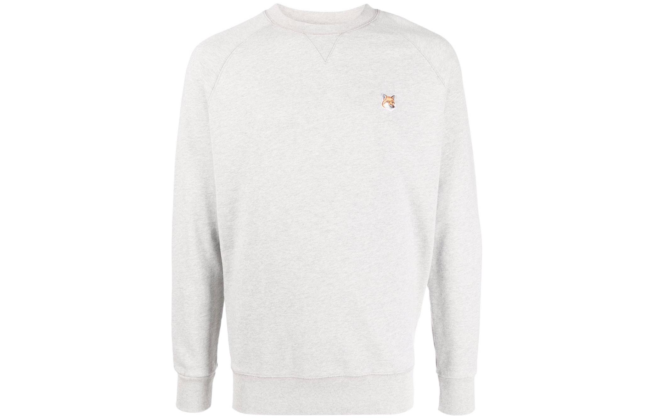 Maison Kitsune SS22 Green Animal Print Cotton Sweatshirt for Men IM00310KM0001P396