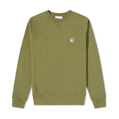 Maison Kitsune SS22 Grey Embroidered Fox Cartoon Pullover Unisex Sweater GU00342KM0002-H150
