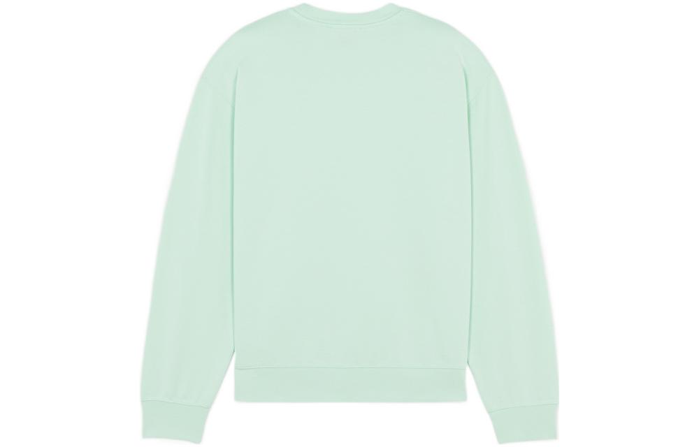 Lookbook Maison Kitsune SS22 Green Heart Print Unisex Crewneck Sweatshirt IU00350KM0021-P322
