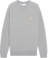 Maison Kitsune SS22 Grey Embroidered Fox Cartoon Pullover Unisex Sweater GU00342KM0002-H150 Maison Kitsune SS22 Grey Embroidered Fox Cartoon Pullover Unisex Sweater GU00342KM0002-H150
