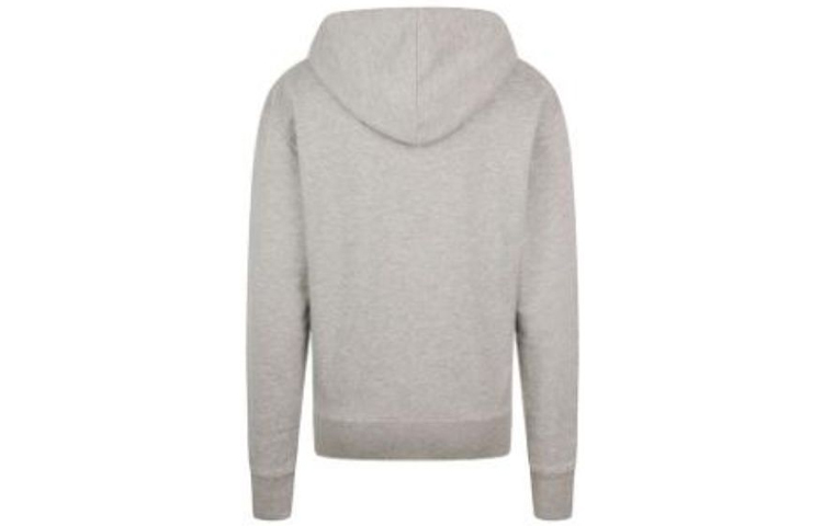 Lookbook Maison Kitsune SS22 Grey Hoodie Unisex with Logo and Fox Embroidery IU00355KM0001-H150