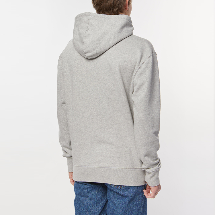 Sizing Maison Kitsune SS22 Grey Hoodie Unisex with Logo and Fox Embroidery IU00355KM0001-H150