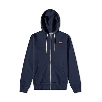 Maison Kitsune SS22 Logo Crewneck Long Sleeve Pullover Sweatshirt Navy GM00333KM0002-NA
