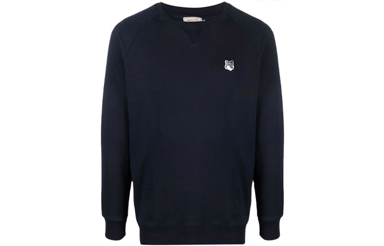 Maison Kitsune SS22 Logo Embroidered Crewneck Sweatshirt Orange () HM00309KM0001F-P850