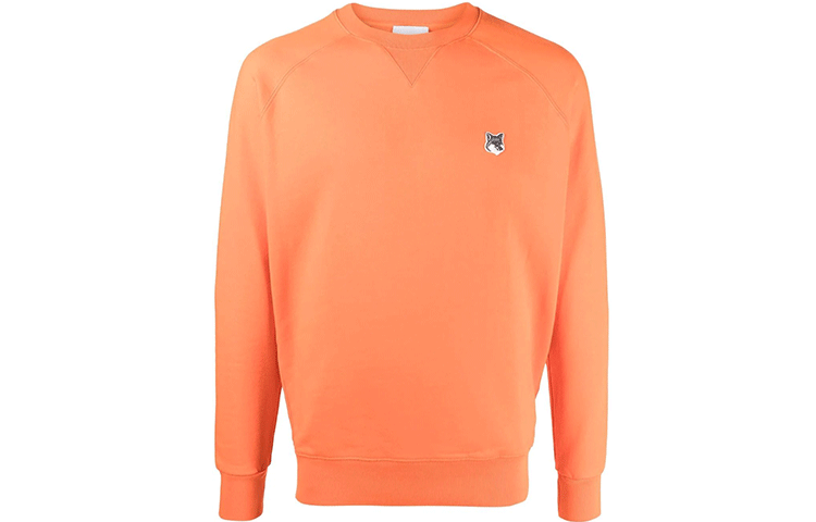 Maison Kitsune SS22 Logo Embroidered Fox Drawstring Hoodie Unisex Blue IU00355KM0001-P485