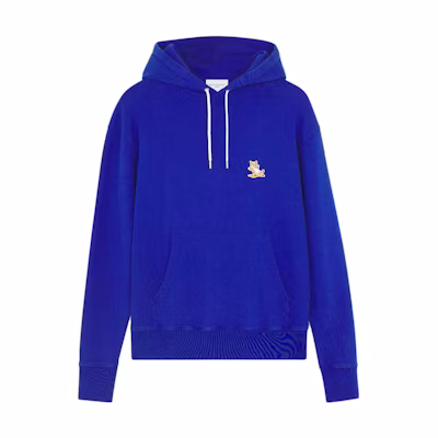 Maison Kitsune SS22 Logo Embroidered Fox Drawstring Sweatshirt Orange Unisex IU00355KM0001-P851