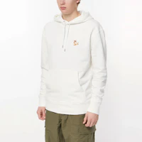 Purchase 메종 키츠네 SS22 로고 폭스 자수 드로스트링 후디 유니섹스 아이보리화이트 IU00355KM0001-P700