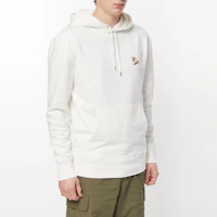 Details for 메종 키츠네 SS22 로고 폭스 자수 드로스트링 후디 유니섹스 아이보리화이트 IU00355KM0001-P700