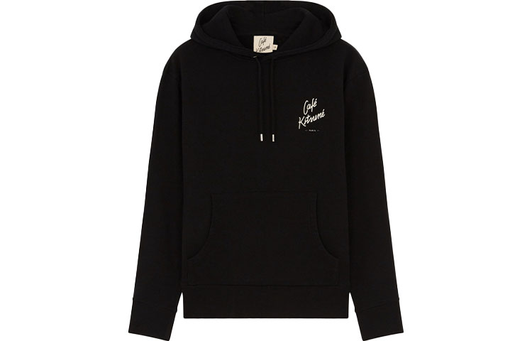 Maison Kitsune SS22 Logo Print Navy Pullover Sweatshirt Mens IM00339KM0001