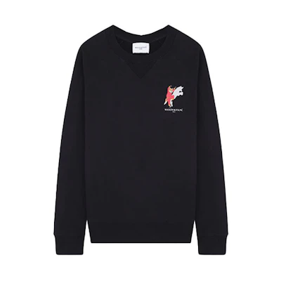 Maison Kitsune SS22 Lunar New Year Crewneck Sweatshirt Unisex Off-White SPCNM00303-P700