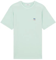 Maison Kitsune SS22 Mint Green Logo Embroidered Crew Neck T-Shirt Mens IM00147KJ0087 Maison Kitsune SS22 Mint Green Logo Embroidered Crew Neck T-Shirt Mens IM00147KJ0087