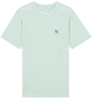 Maison Kitsune SS22 Mint Green Logo Embroidered Crew Neck T-Shirt Mens IM00147KJ0087 Buy Maison Kitsune SS22 Mint Green Logo Embroidered Crew Neck T-Shirt Mens IM00147KJ0087