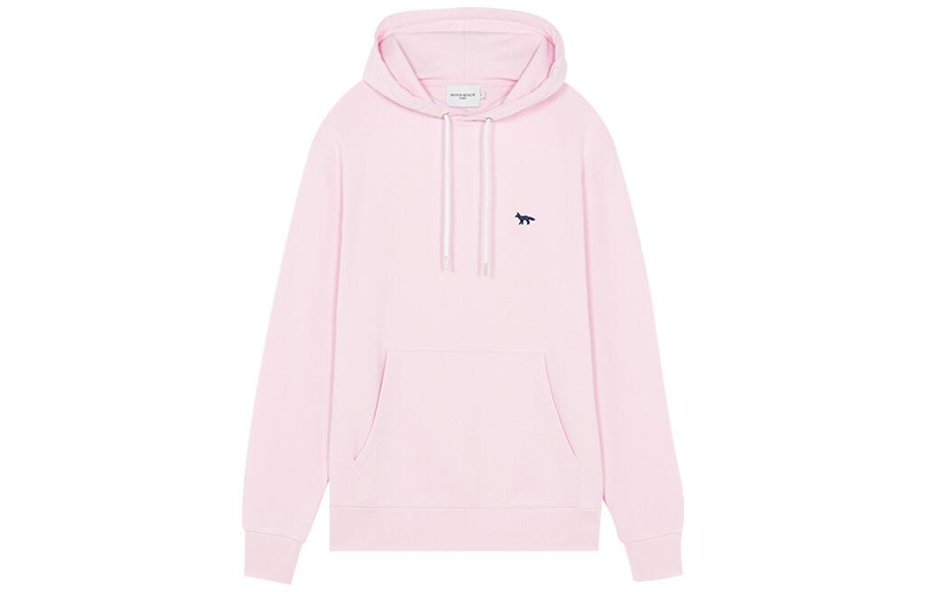 Maison Kitsune SS22 Pink Logo Print Pullover Hoodie Men’s Long Sleeve IU00330KM0020-P601