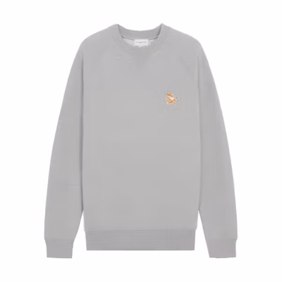 Maison Kitsune SS22 Small Logo Crewneck Long Sleeve Sweatshirt Navy IM00309KM0001-H481