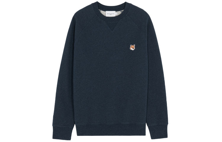 Maison Kitsune SS22 Small Logo Crewneck Sweatshirt Unisex Grey IU00509KT1058-H150