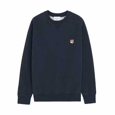 Maison Kitsune SS22 Small Logo Crewneck Sweatshirt Unisex Grey IU00509KT1058-H150