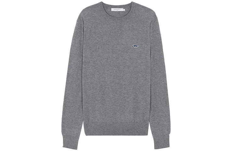 Maison Kitsune SS22 Solid Collar Jacket Blue IM02143WQ0010-P498