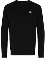 Maison Kitsune SS22 Stitched Pullover Sweatshirt Black AM00303KM0001-P199 Maison Kitsune SS22 Stitched Pullover Sweatshirt Black AM00303KM0001-P199