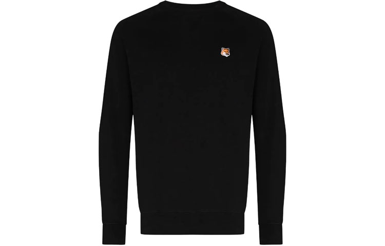 Order Maison Kitsune SS22 Stitched Pullover Sweatshirt Black AM00303KM0001-P199