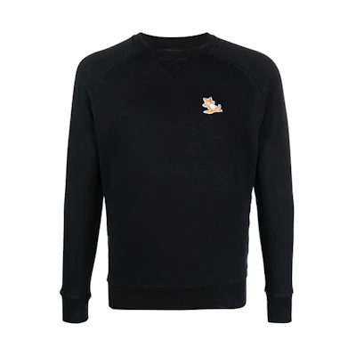 Maison Kitsune SS22 Unisex Cotton Pullover Sweatshirt Khaki Color GM00336KM0001-BE