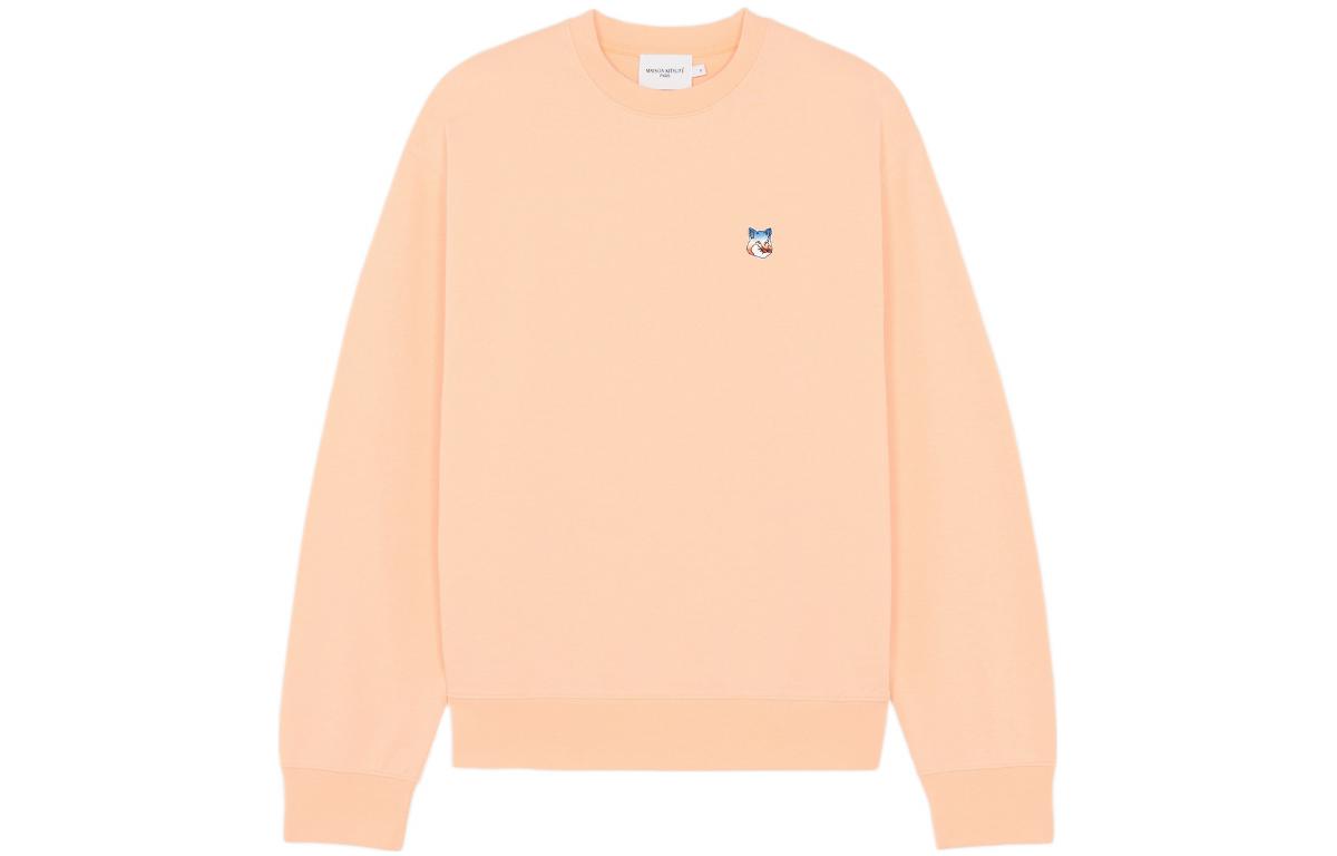 Order Maison Kitsune SS22 Unisex Orange Logo Appliqué Pullover Sweatshirt IU00349KM0021P612