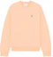 Order Maison Kitsune SS22 Unisex Orange Logo Appliqué Pullover Sweatshirt IU00349KM0021P612