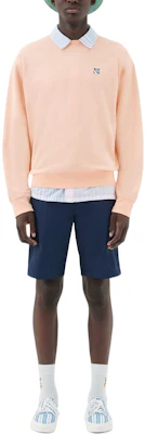 Maison Kitsune SS22 Unisex Orange Logo Appliqué Pullover Sweatshirt IU00349KM0021P612 Shop Maison Kitsune SS22 Unisex Orange Logo Appliqué Pullover Sweatshirt IU00349KM0021P612