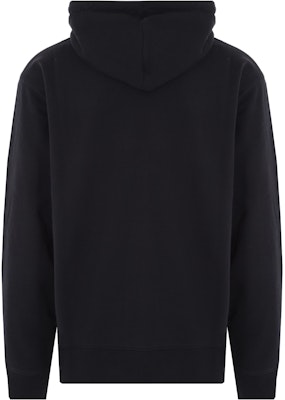 Maison Kitsune SS23 Hoodie Hitam dengan Cetakan Little Fox dan Tali Serut. KM00307KM0001-P199 Lookbook Maison Kitsune SS23 Hoodie Hitam dengan Cetakan Little Fox dan Tali Serut. KM00307KM0001-P199