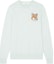 Buy Maison Kitsune SS23 Biru Mist Fox Crewneck Sweater Sulaman KM00505KT1078-P429