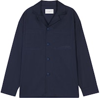 Maison Kitsune SS23 Navy Single-Breasted Pocket Patch Jacket. KM00410WW0075-P498 Maison Kitsune SS23 Navy Single-Breasted Pocket Patch Jacket. KM00410WW0075-P498