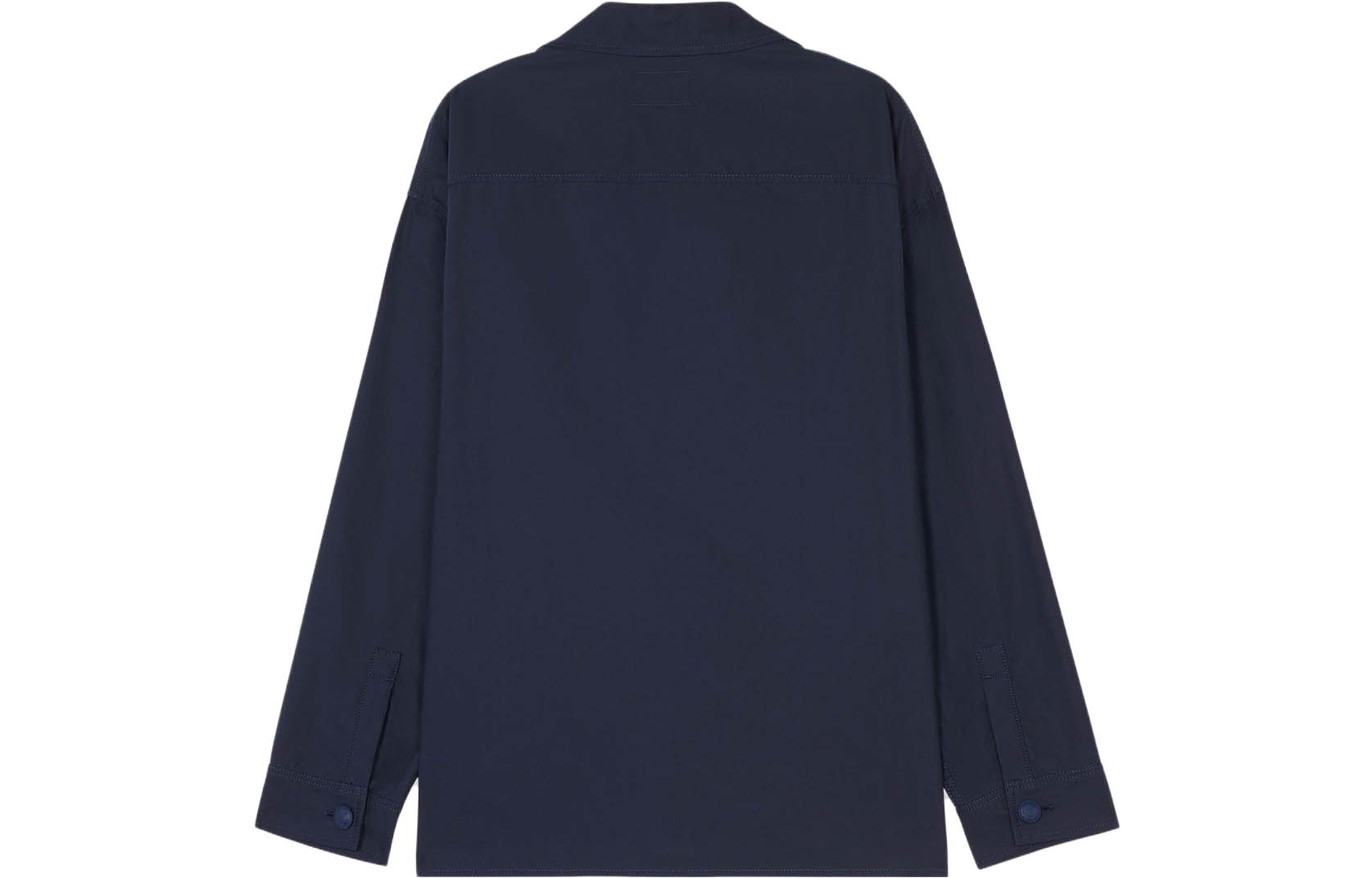 Lookbook Maison Kitsune SS23 海军蓝单排扣贴袋夹克. KM00410WW0075-P498