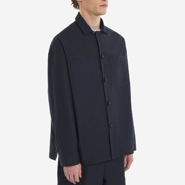 Details for Maison Kitsune SS23 海军蓝单排扣贴袋夹克. KM00410WW0075-P498