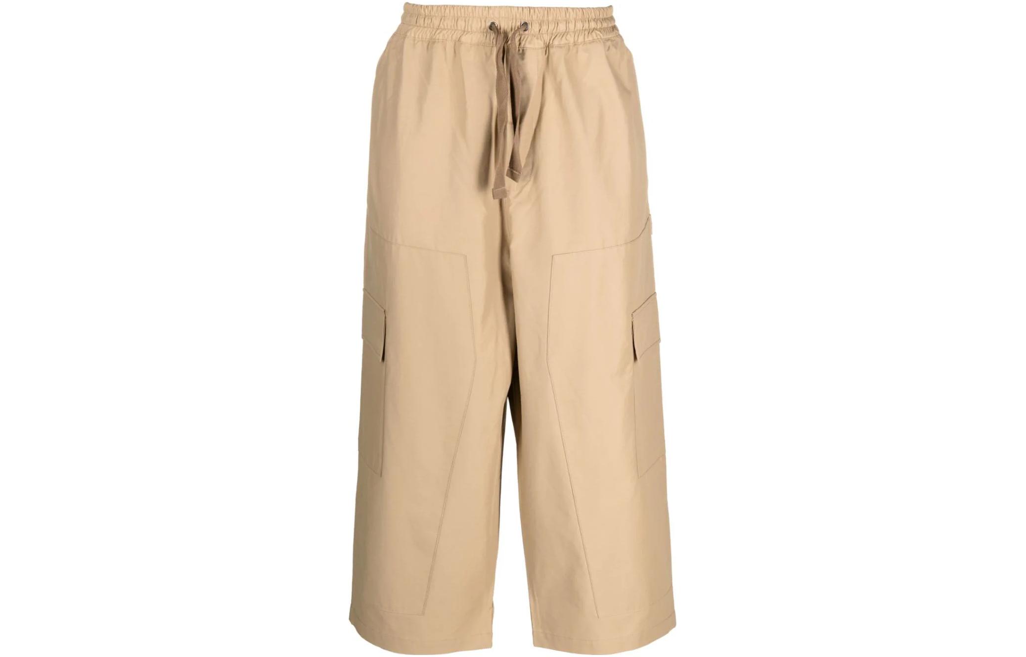 Order Maison Kitsune SS23 Seluar Santai Kaki Lurus Warna Khaki. KM01187WQ0054-P220