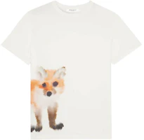 Maison Kitsune SS23 Animal Print Unisex White Crewneck Tee KM00133KJ0035-P100 Maison Kitsune SS23 Animal Print Unisex White Crewneck Tee KM00133KJ0035-P100