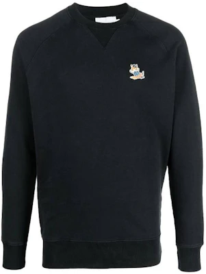 Maison Kitsune SS23 黑色狐狸印花圓領長袖 T 恤 KM00304KM0001-P199 Buy Maison Kitsune SS23 黑色狐狸印花圓領長袖 T 恤 KM00304KM0001-P199